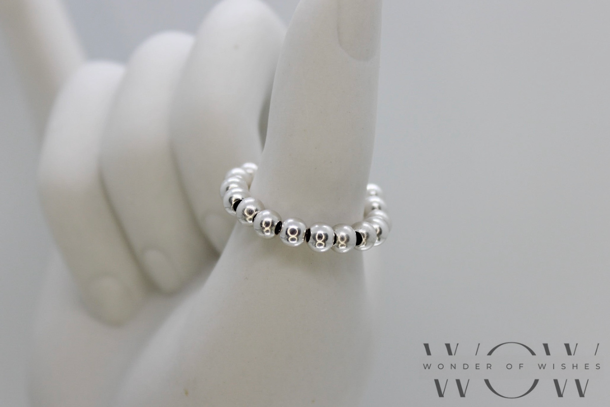 Ring mit Nickelfreien Perlen(3-4mm)