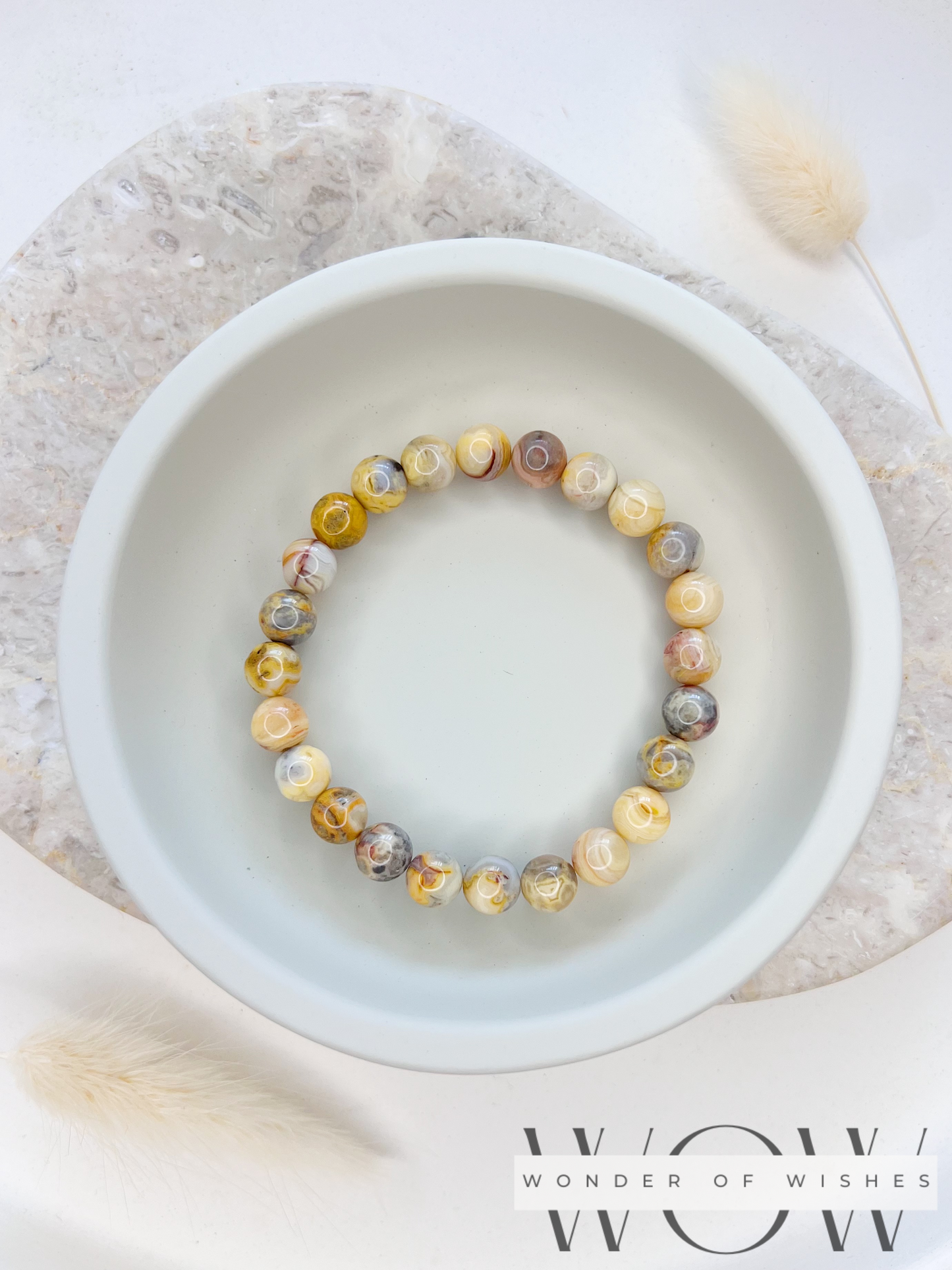 Naturstein Jasper Frauen Armband
