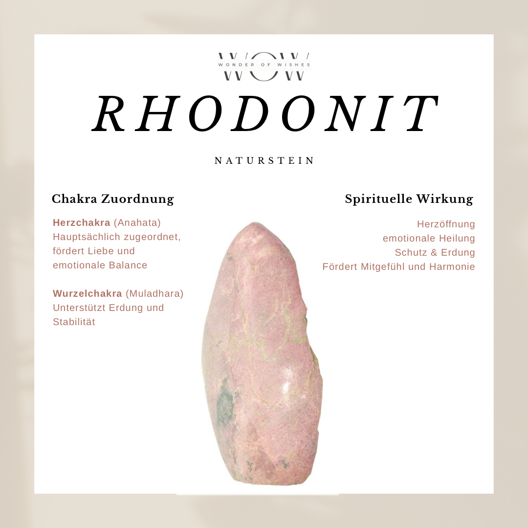 Naturstein Rhodonit Perlenring