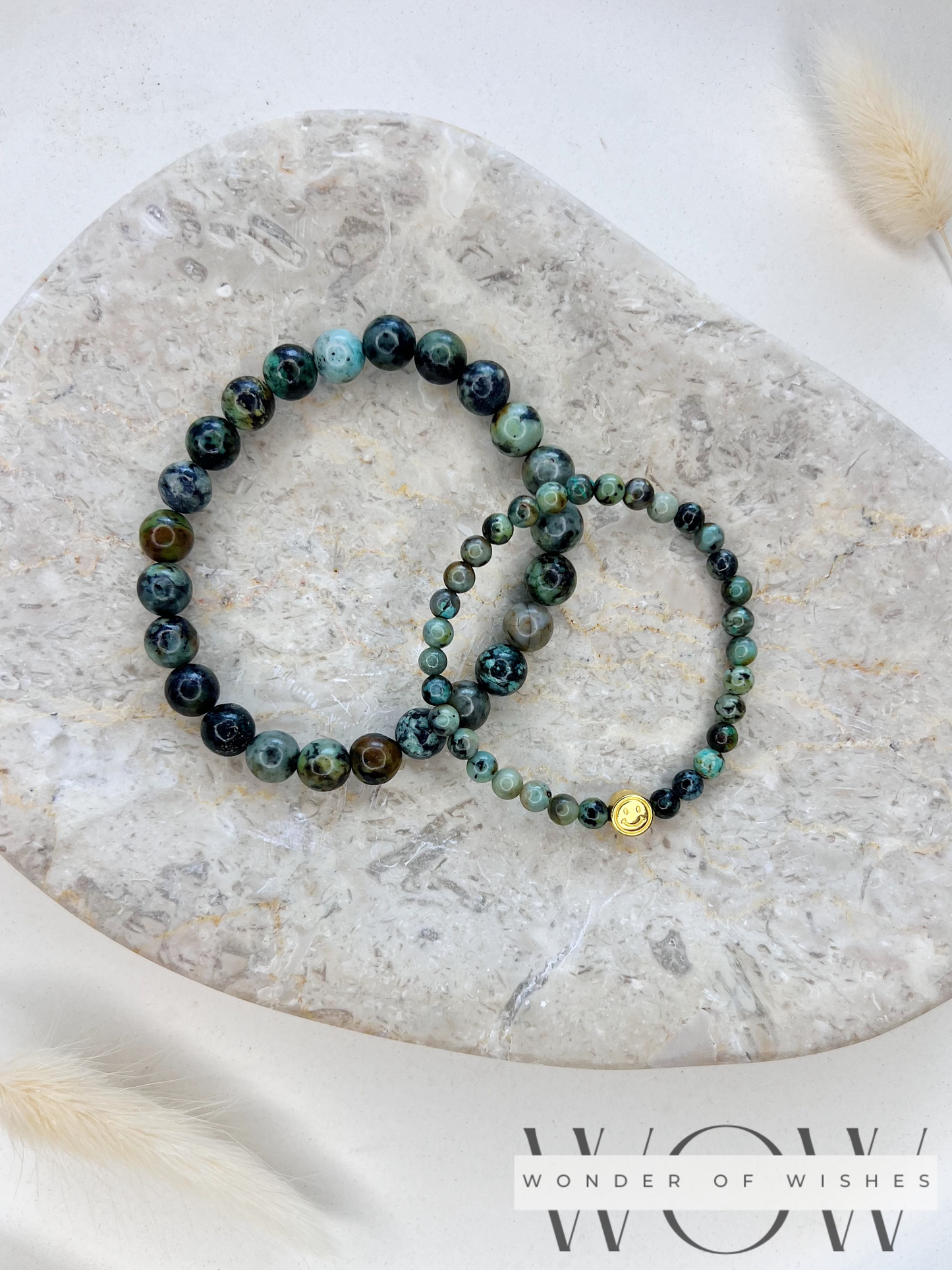 Naturstein Grüner Jade Kinder Armband