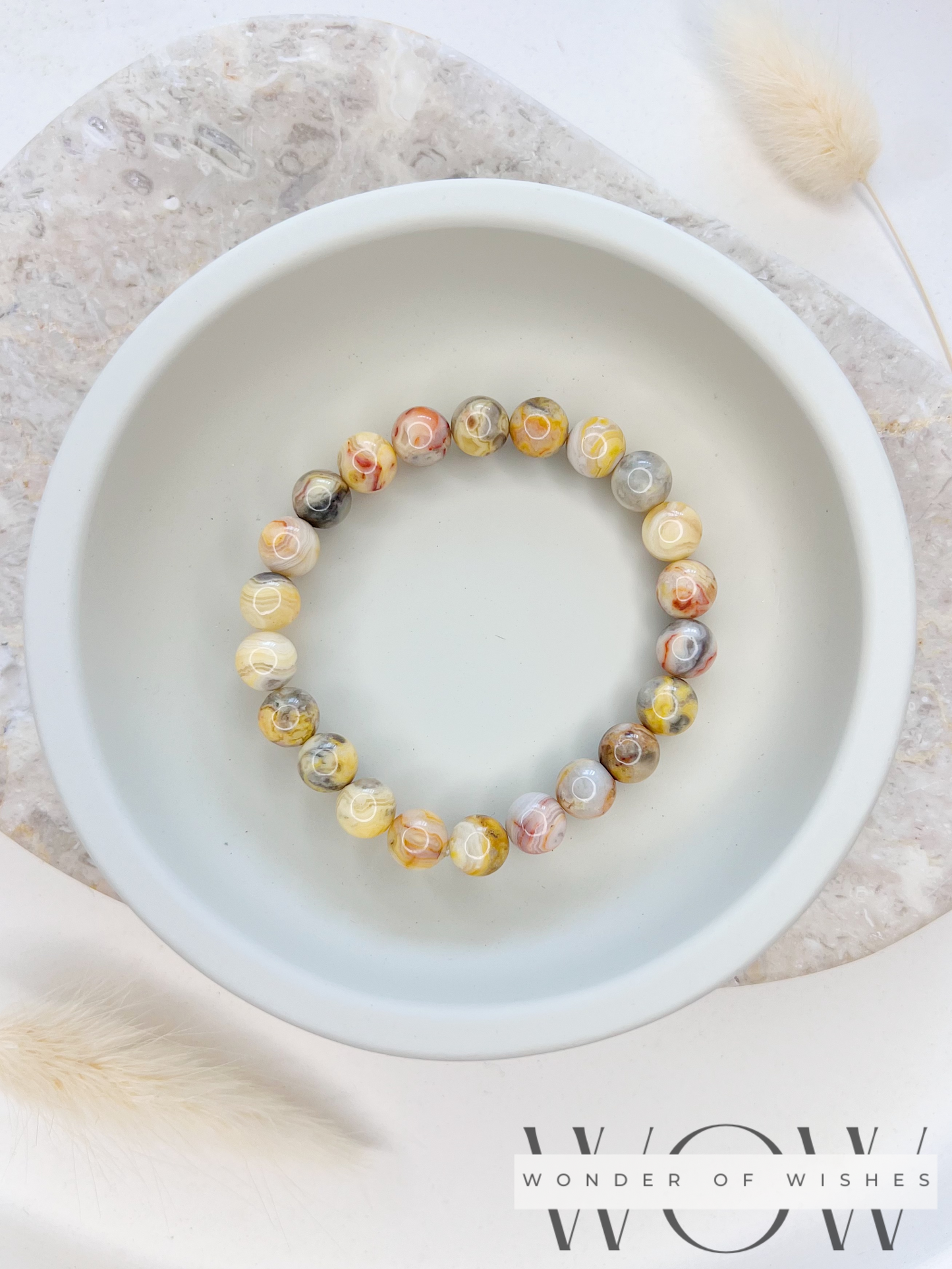 Naturstein Jasper Herren Armband