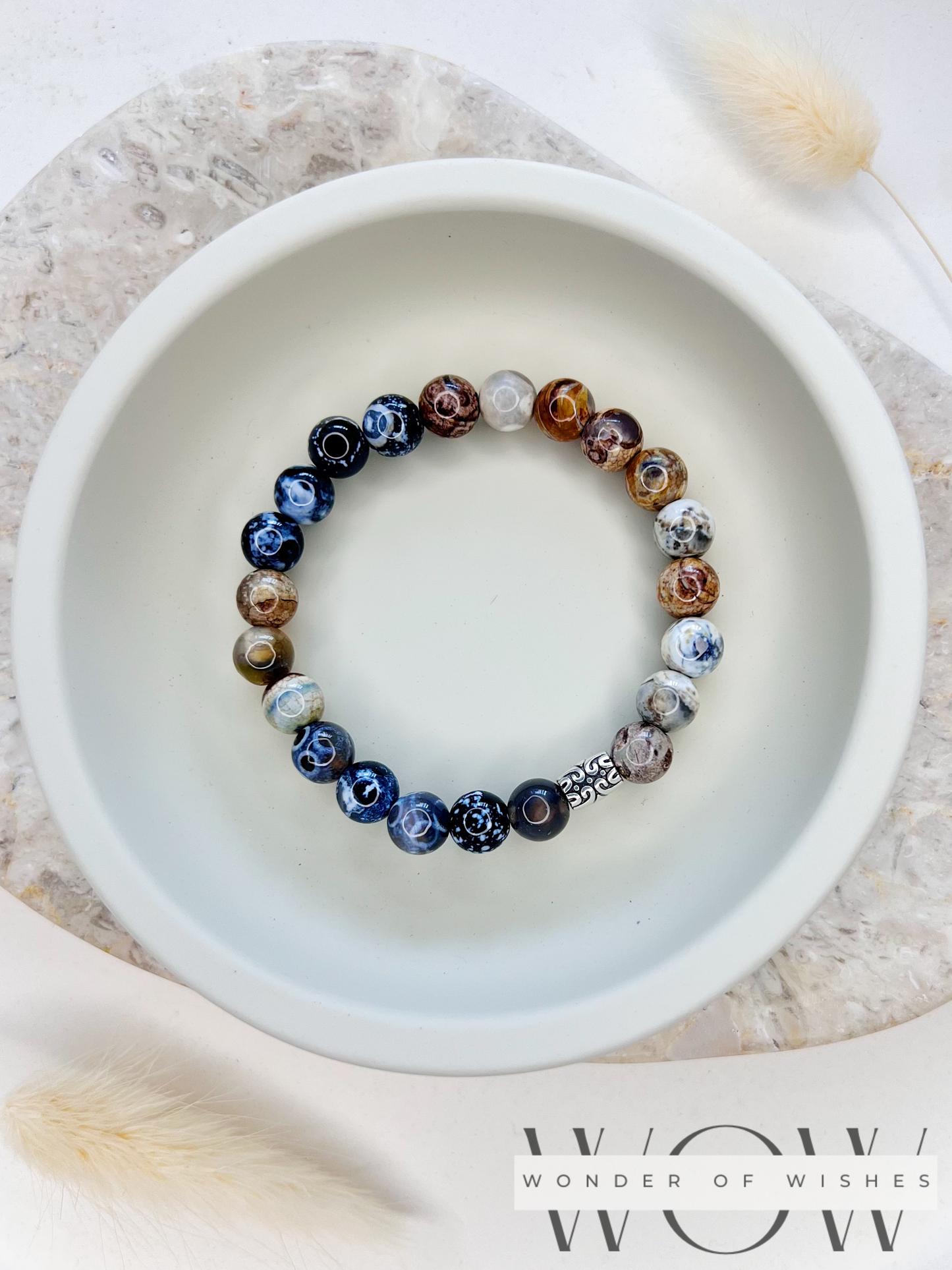 Naturstein Achat Frauen Armband