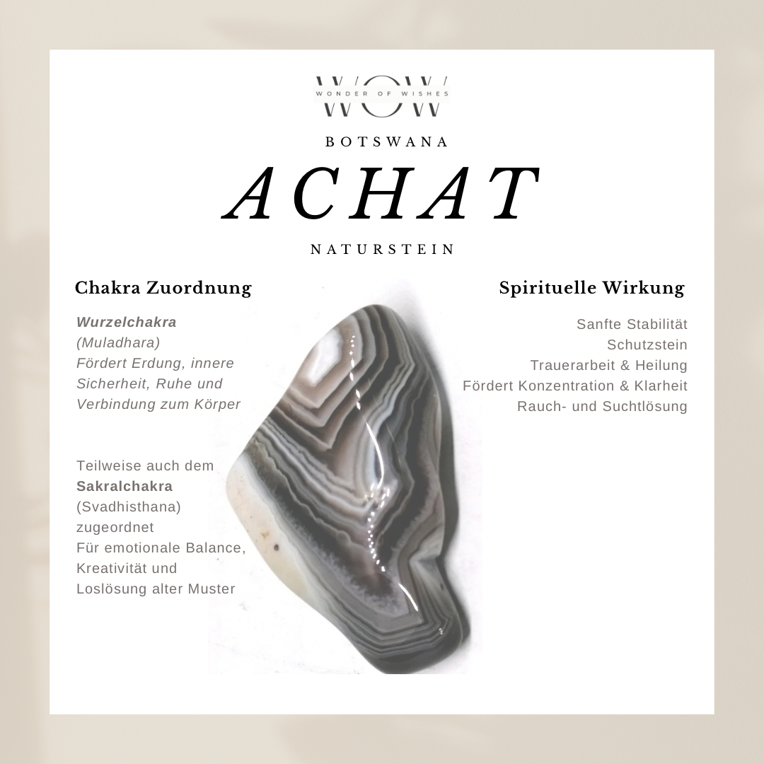 Naturstein Botswana Achat Baby Armband