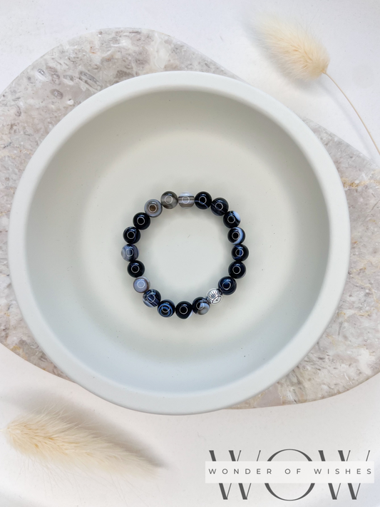 Naturstein Botswana Achat Baby Armband