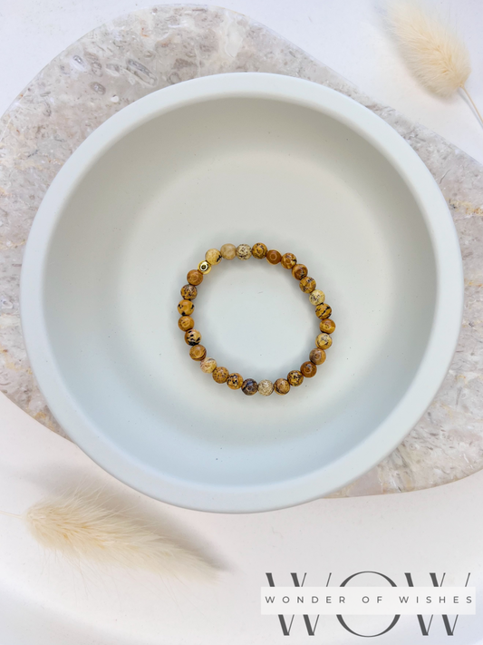 Naturstein Jasper Baby Armband