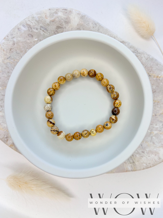 Naturstein Jasper Frauen Armband