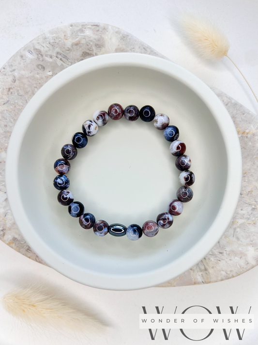 Naturstein Jasper Herren Armband