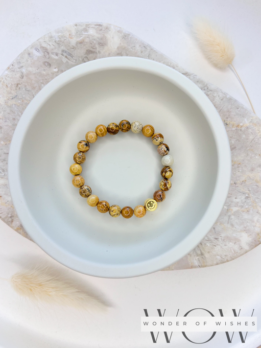 Naturstein Jasper Kinder Armband