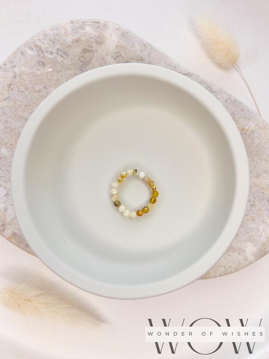 Naturstein Opal Perlenring